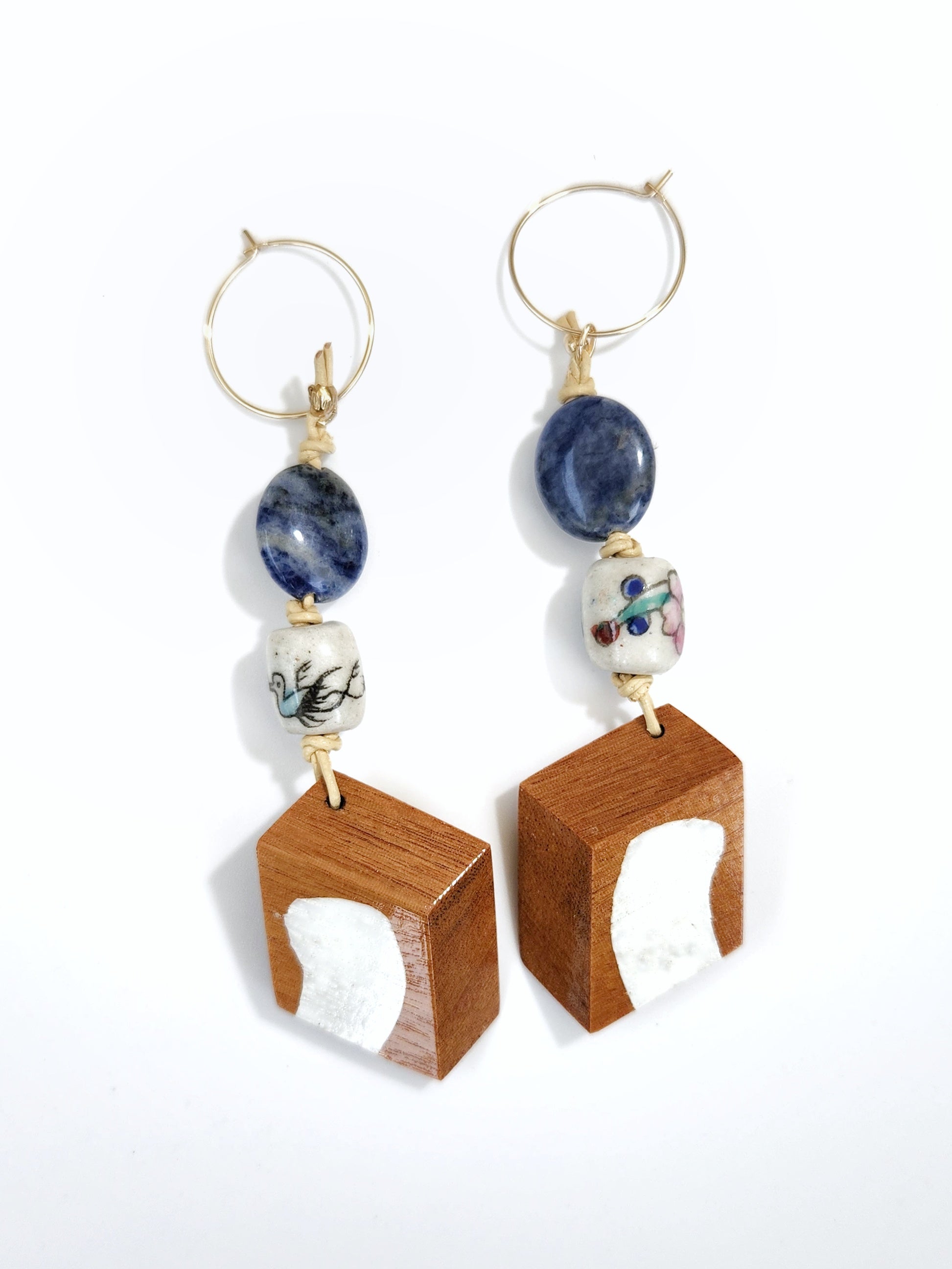 Sodalite Long Earrings