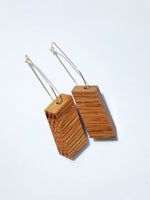 White Oak Long Hoop Earrings